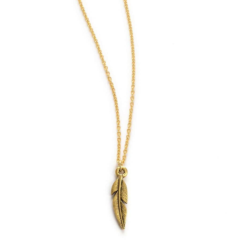 Feather Charm Necklace | Artisans.