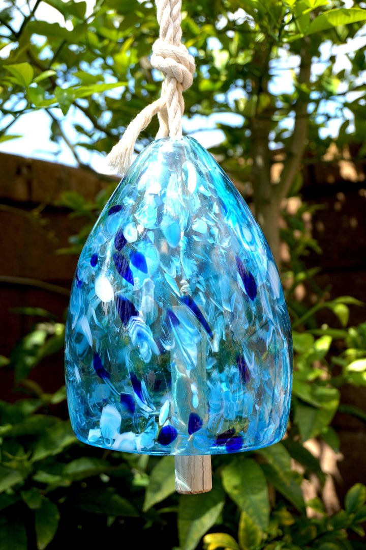 Hand Blown Art Glass Bell Chime | Artisans.