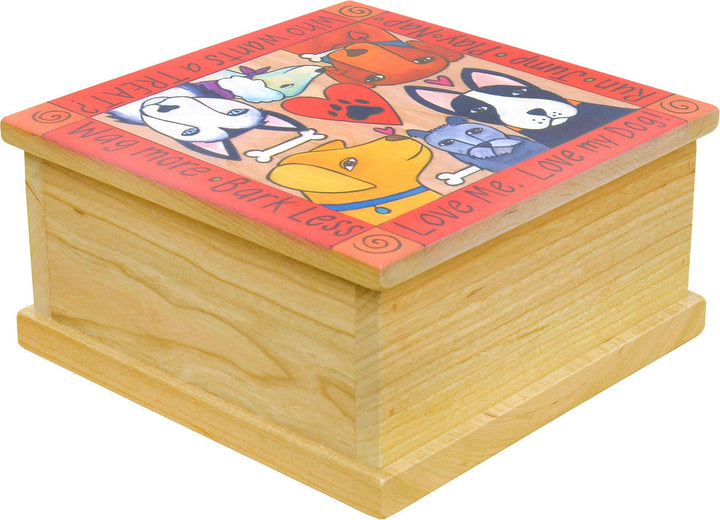 Playful Wooden Pet Treat Box Collection — Assorted Themes | Artisans.