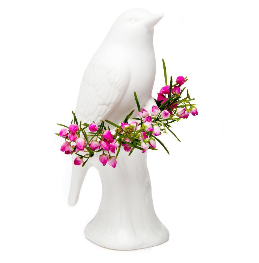 Porcelain Bird Bud Vase | Artisans.