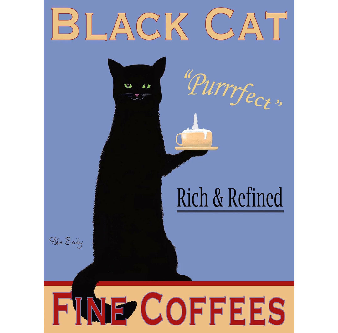 Black Cat Fine Coffees Limited Edition Print | Artisans.