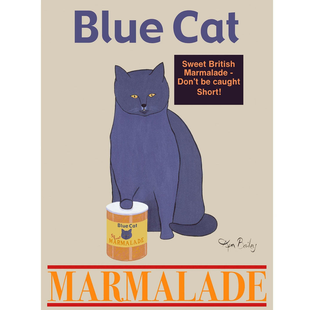 Blue Cat Marmalade Limited Edition Print | Artisans.