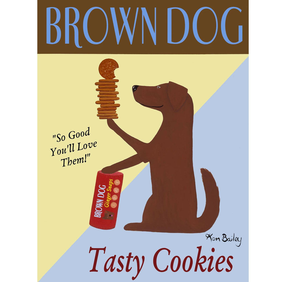 Brown Dog Tasty Cookies Limited Edition Print | Artisans.