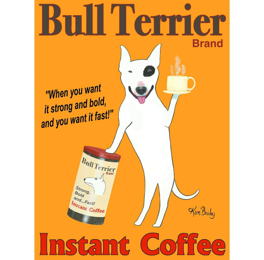 Bull Terrier Instant Coffee Limited Edition Print | Artisans.