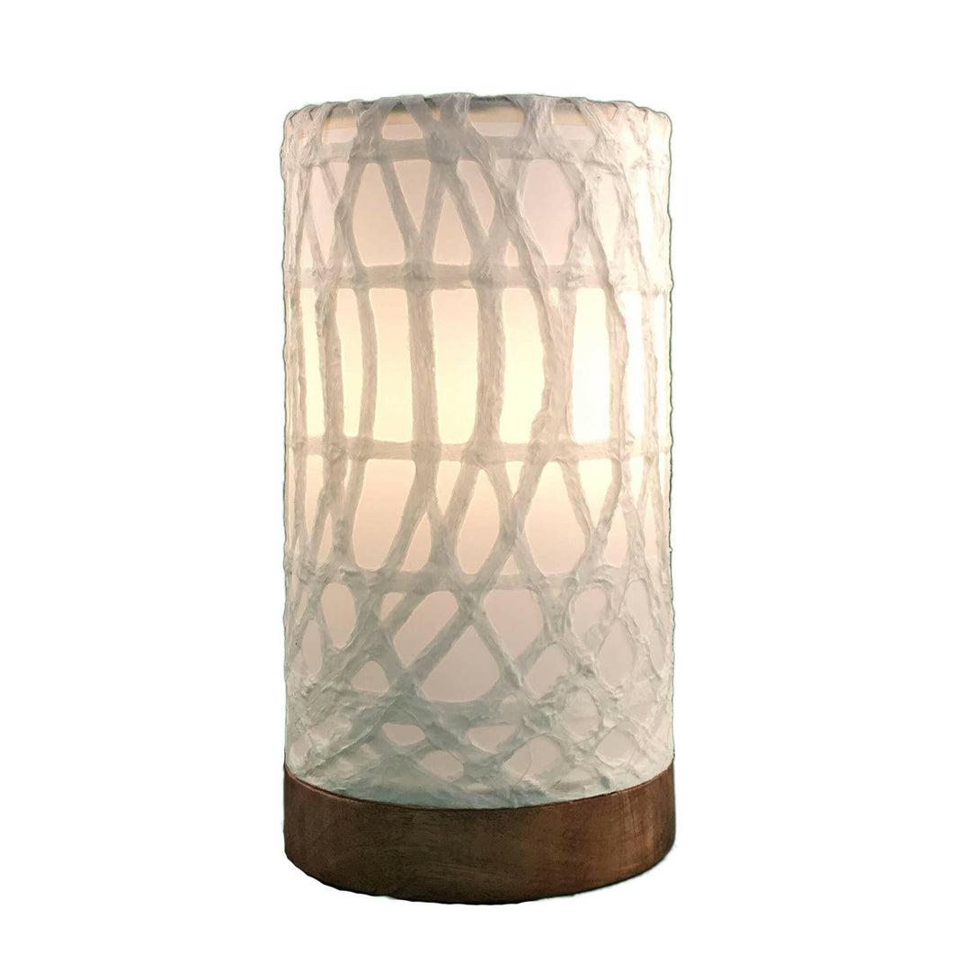 Mini Paper Cylinder Table Lamp | Artisans.