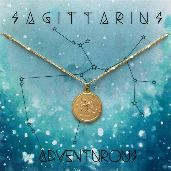Zodiac Medallion Pendant Necklace — Astrological Sign Collection | Artisans.