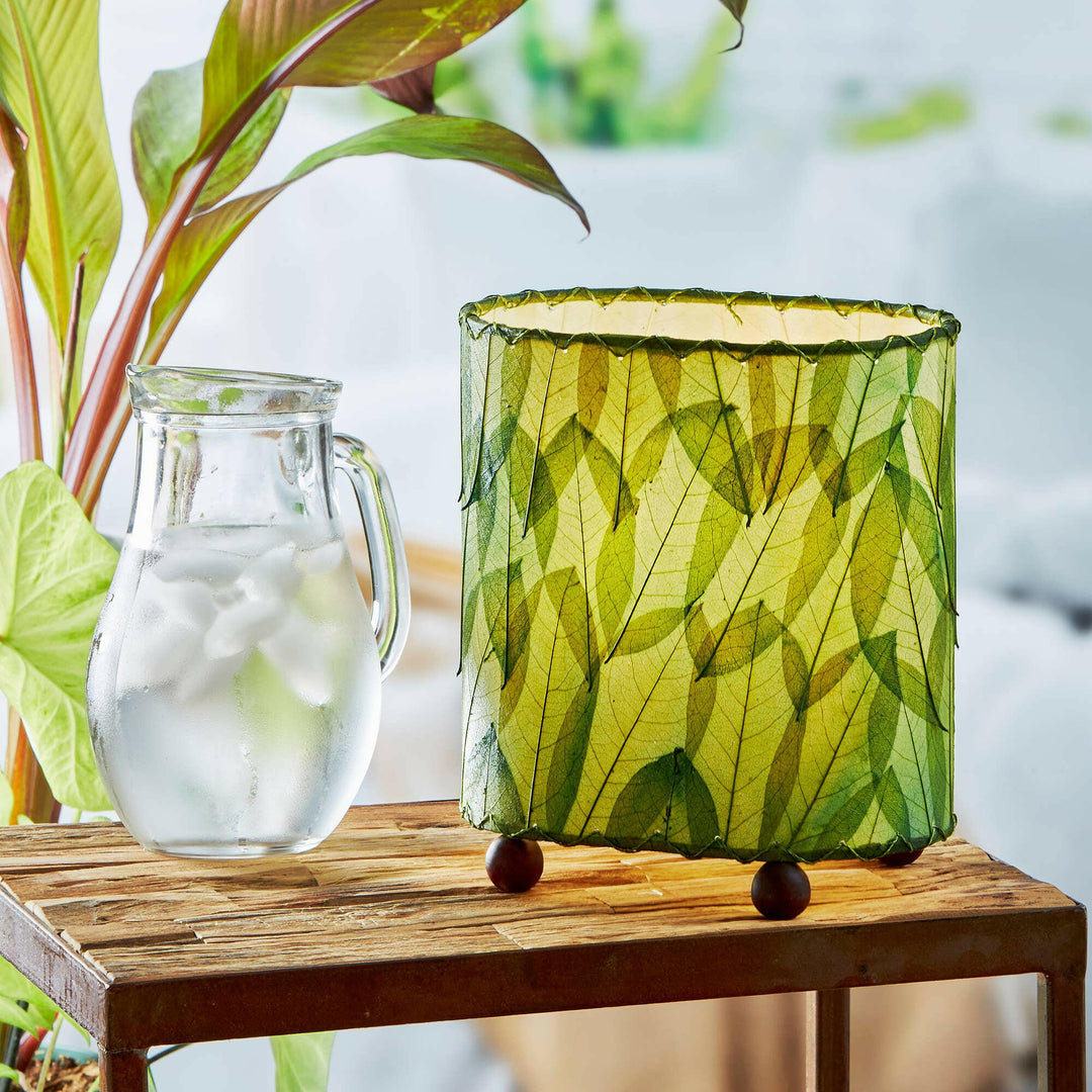 Mini Guyabano Table Lamp — Made with Cocoa Leaves | Artisans.