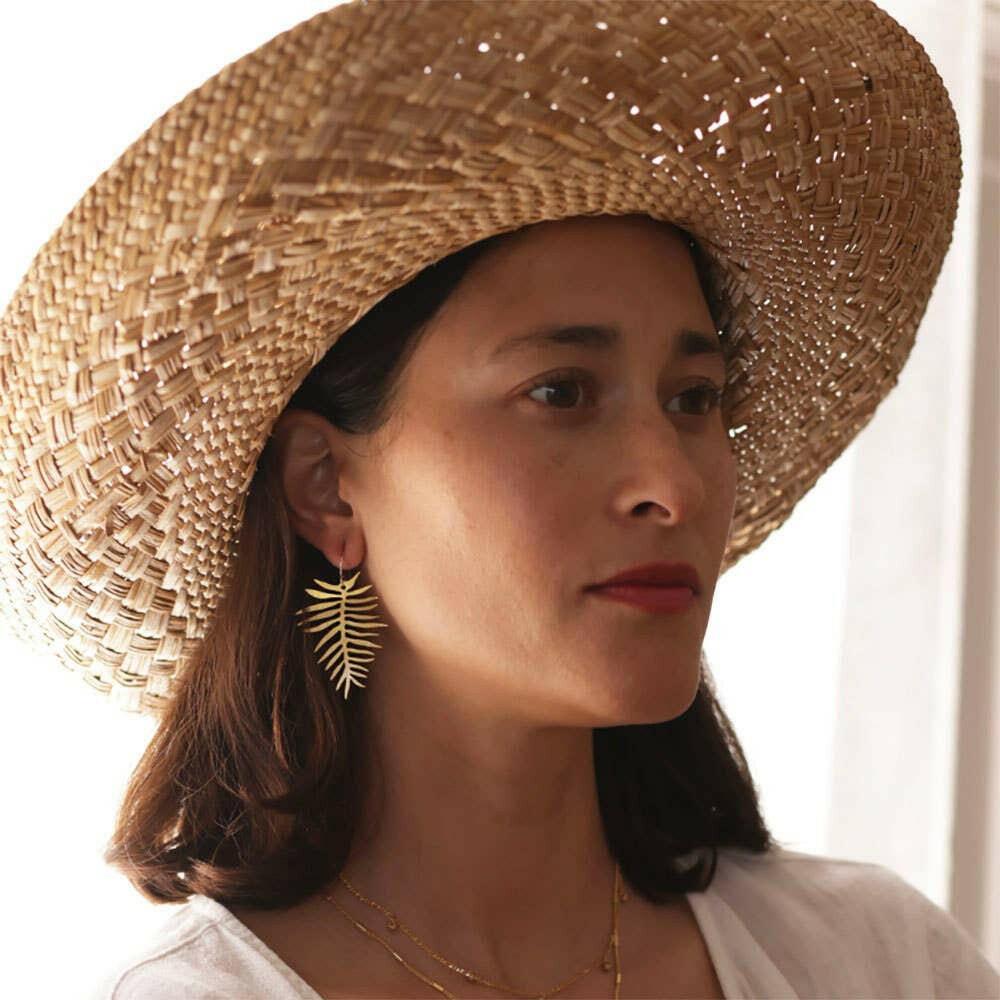 Areca Palm Drop Earrings | Artisans.