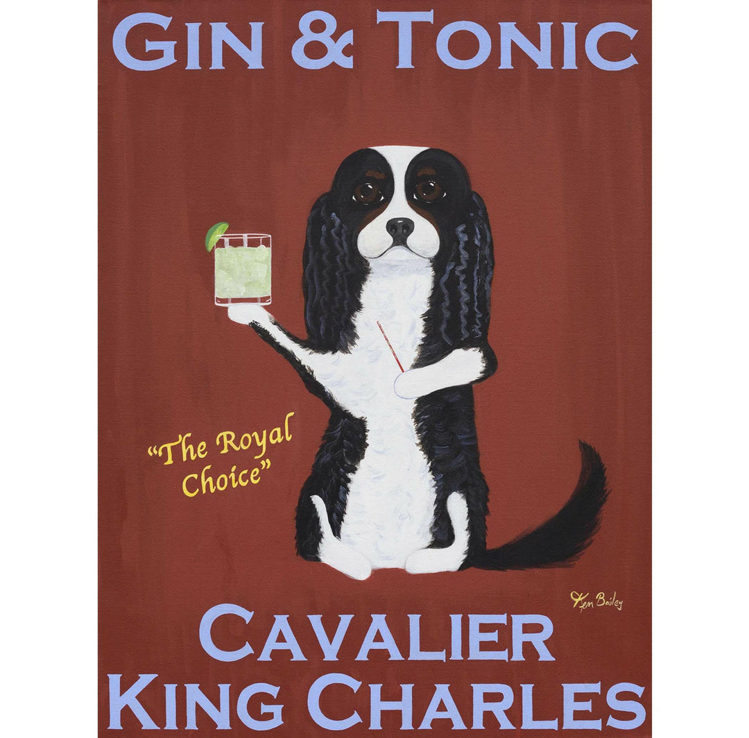 Cavalier King Charles Gin and Tonic Limited Edition Print | Artisans.