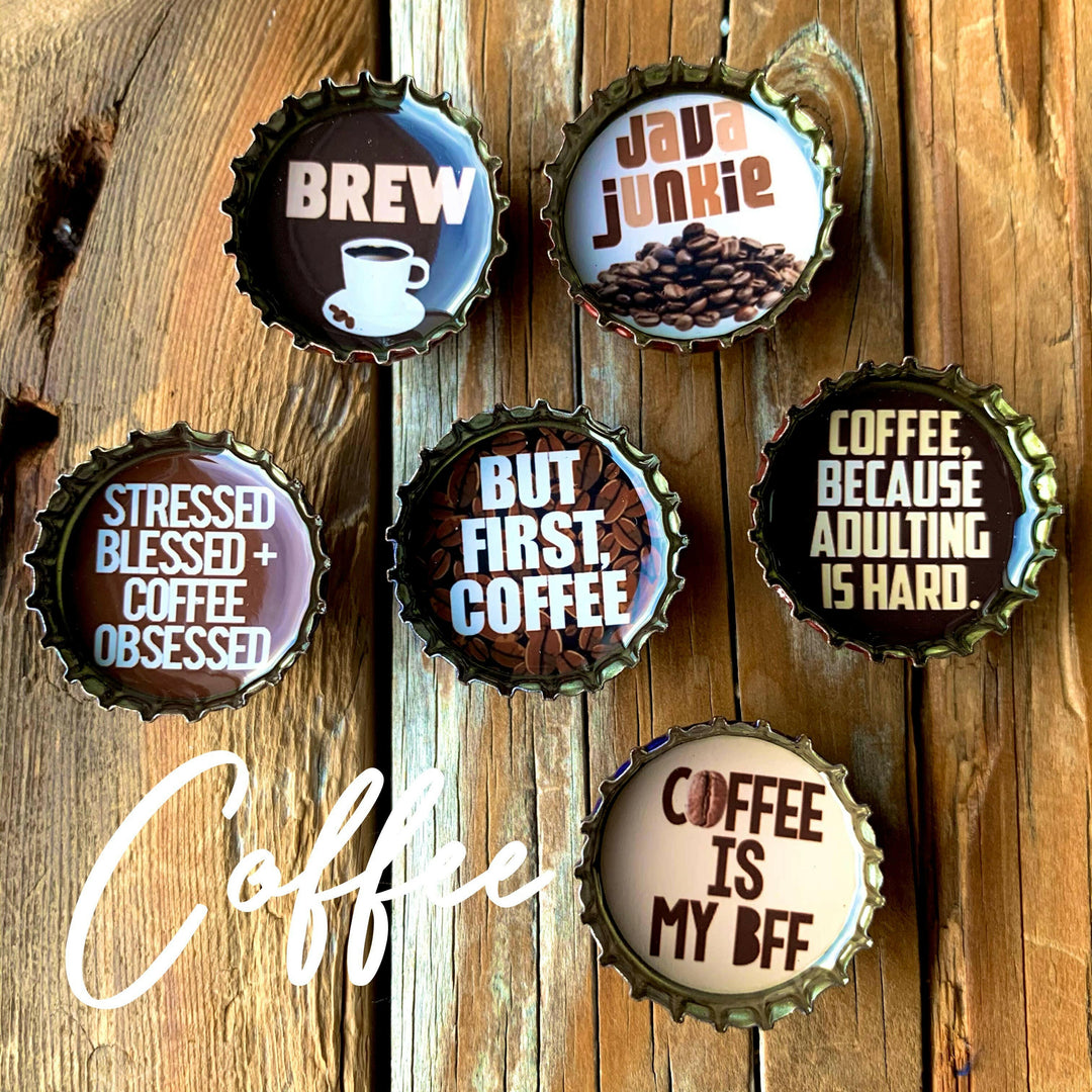 Bottlecap Magnet 6-packs in Themed Collections | Artisans.