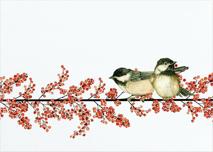Winterberry &amp; Chickadees Deluxe Holiday Boxed Cards | Artisans.