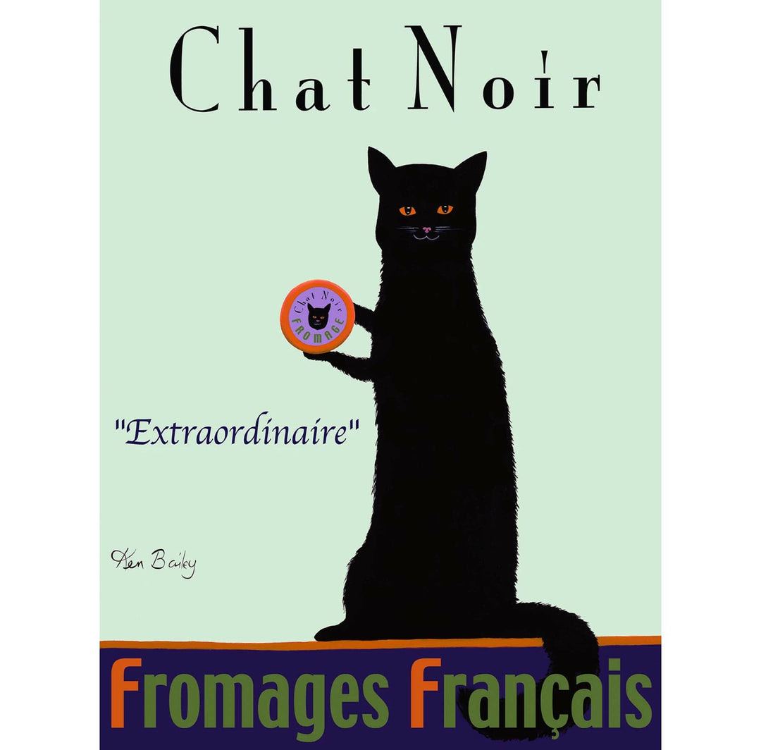 Chat Noir Fromages Extraordinaire Limited Edition Print | Artisans.