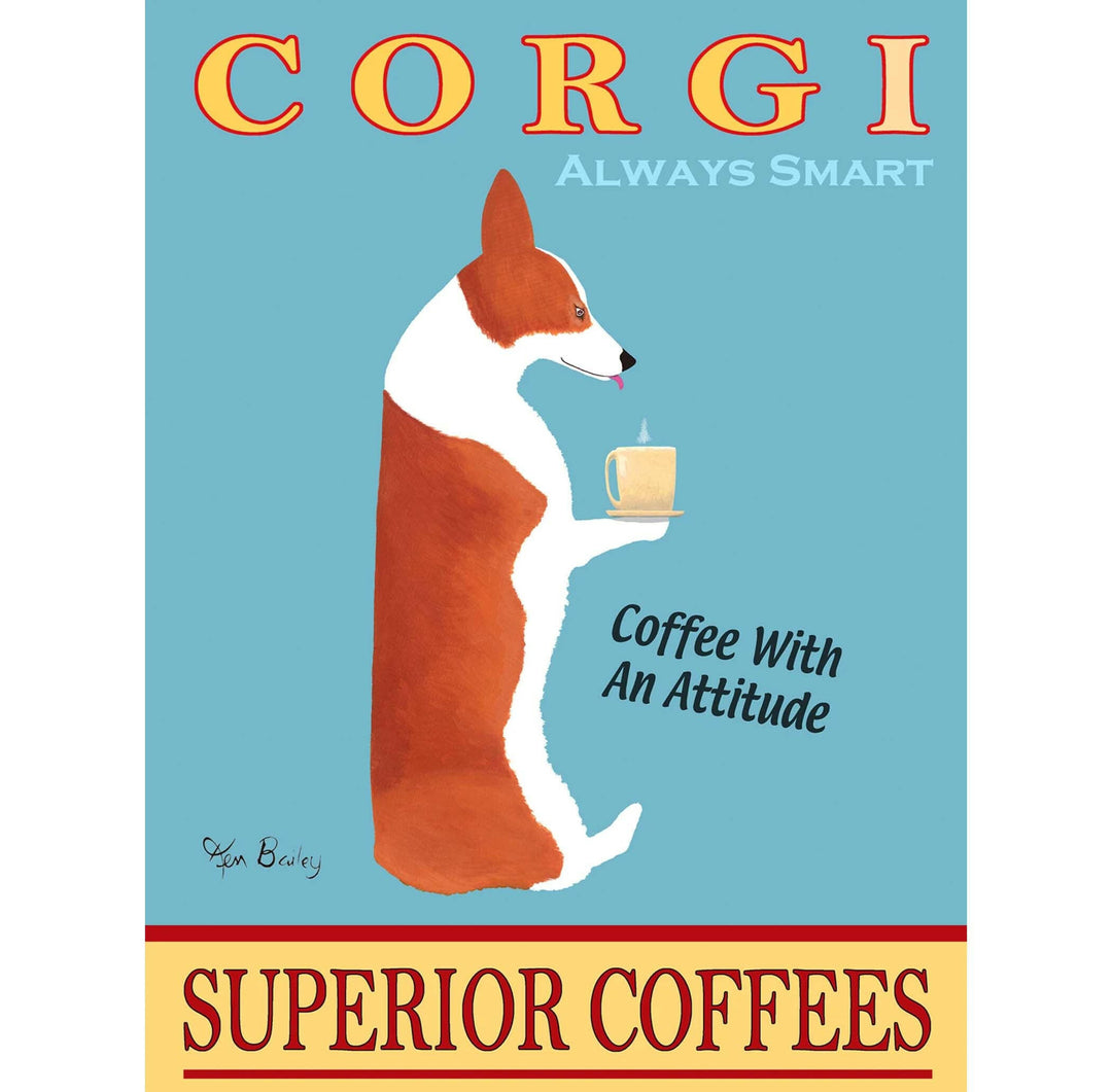 Corgi Superior Coffees Limited Edition Print | Artisans.
