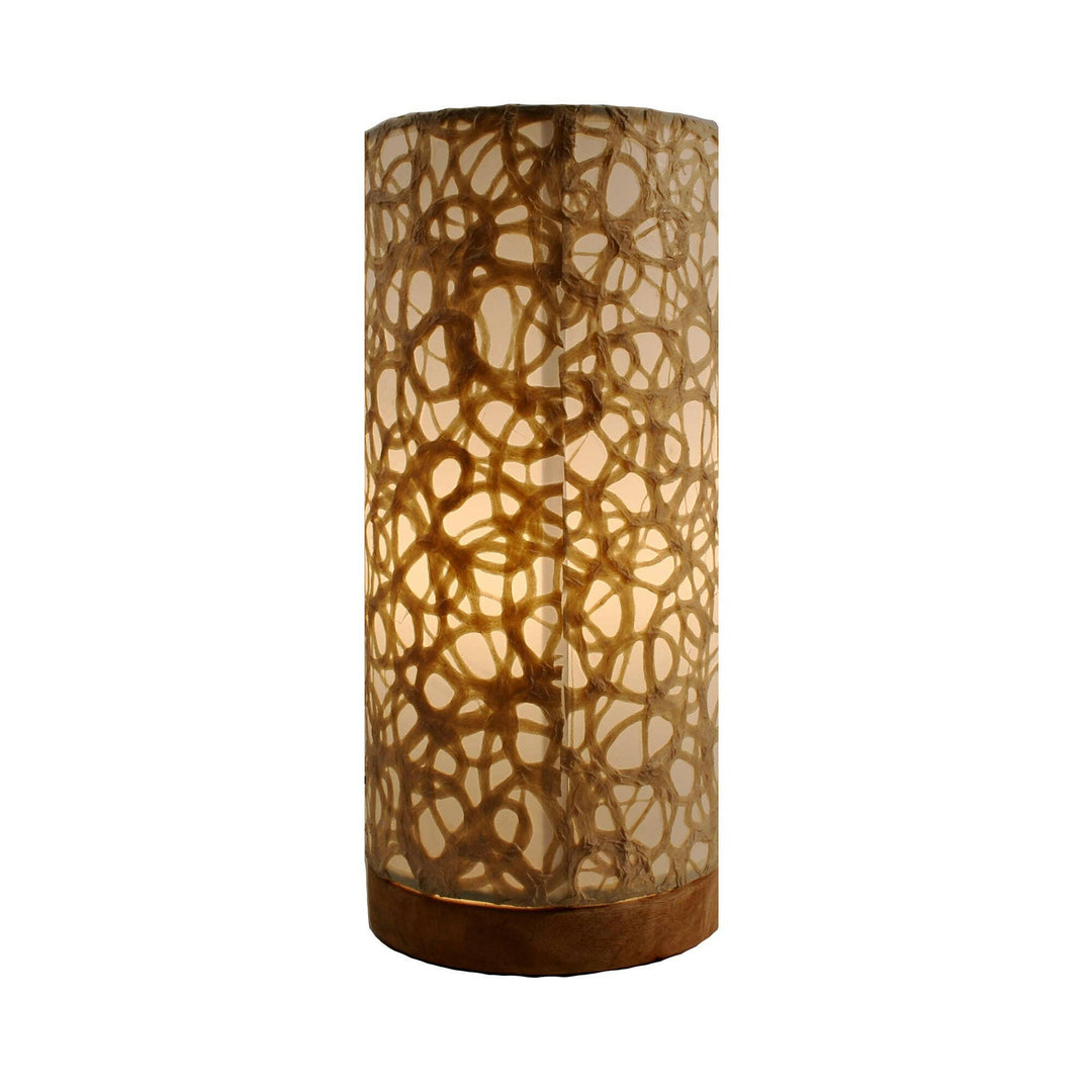 Cylinder Table Lamp with Paper Shade | Artisans.
