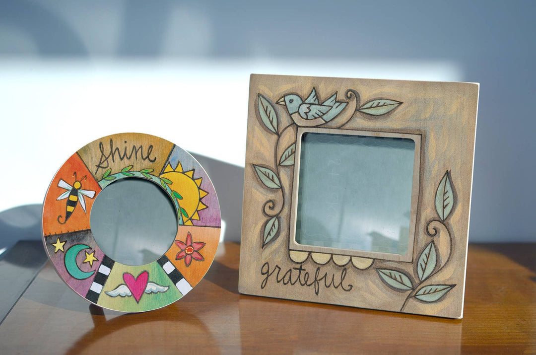 "Be Grateful" Square Picture Frame | Artisans.