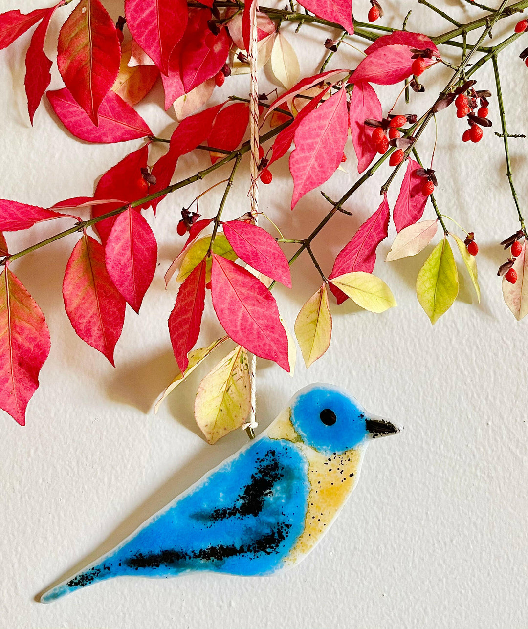 Birds - Set of 6 - Holiday Ornaments / Suncatchers | Artisans.