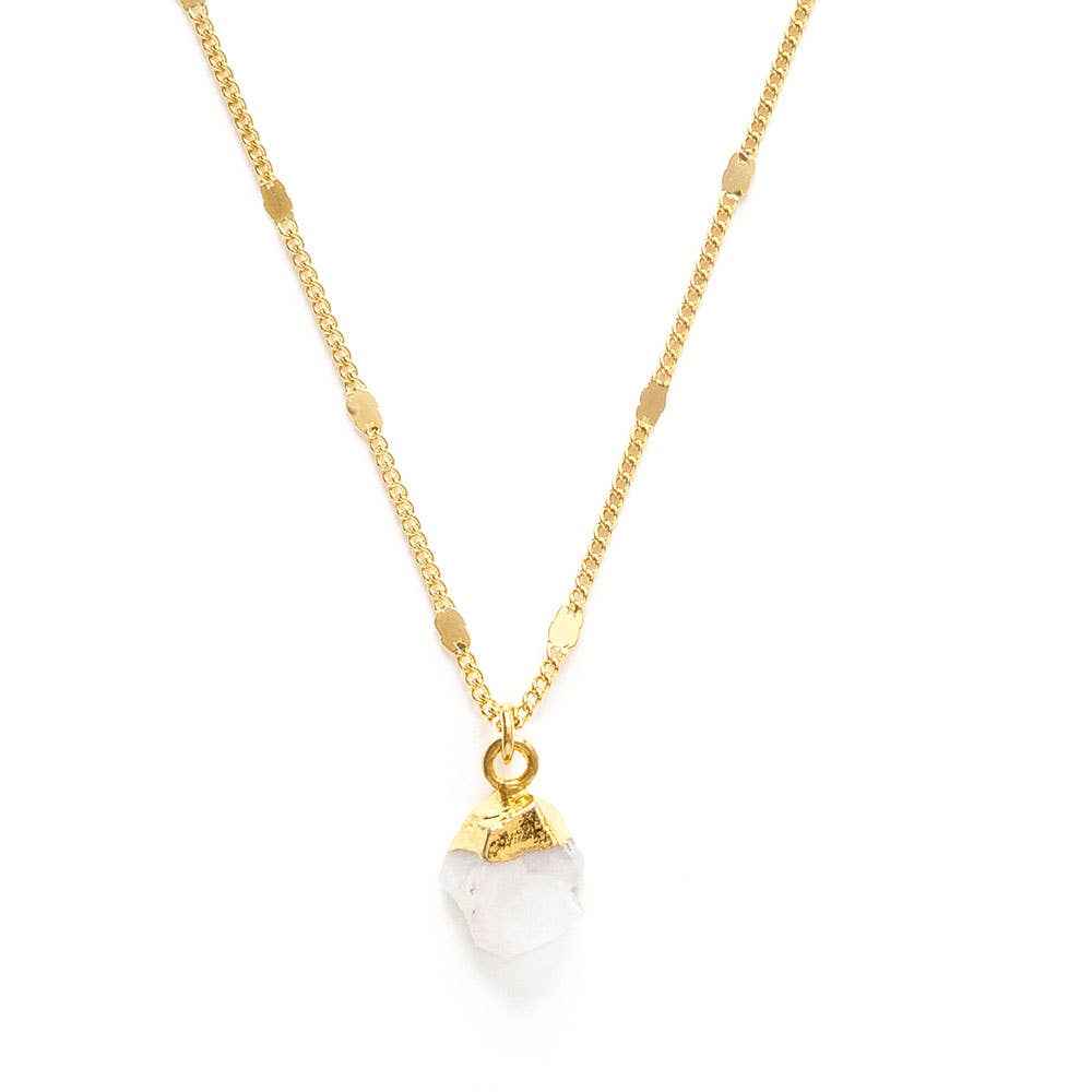 Raw Cut Gemstone Necklaces | Artisans.