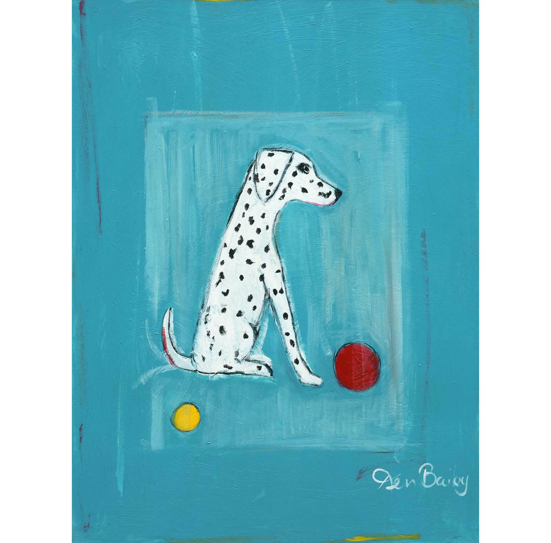 Dalmation Red Ball Limited Edition Print | Artisans.