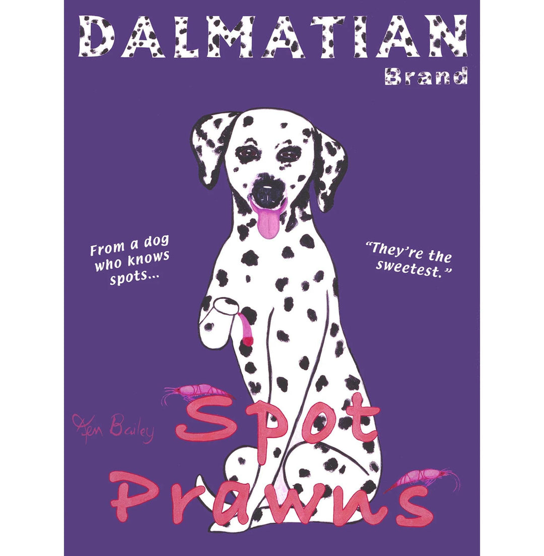 Dalmation Brand Spot Prawns Limited Edition Print | Artisans.