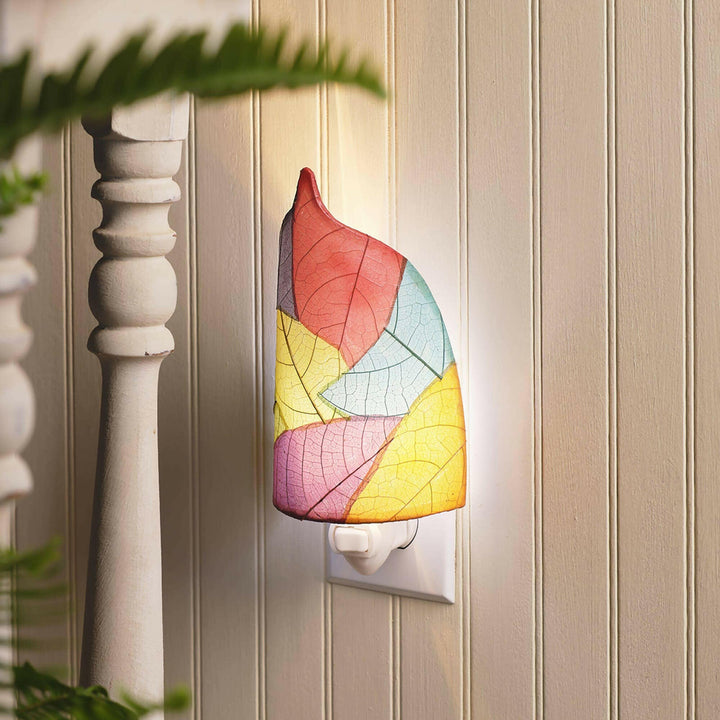 Leaf Night Light Collection — Made with Cocoa Leaf Shade | Artisans.