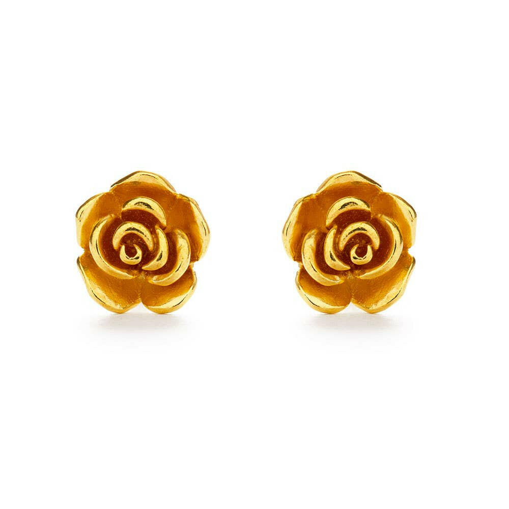 Rose Stud Earrings | Artisans.