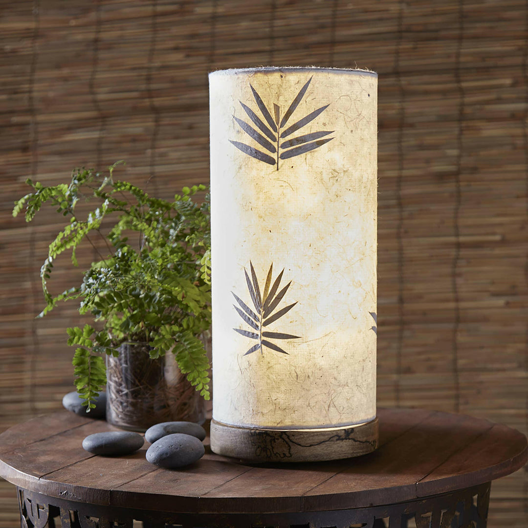 Cylinder Table Lamp with Paper Shade | Artisans.
