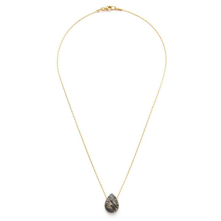 Spider Web Jasper Teardrop Pendant | Artisans.