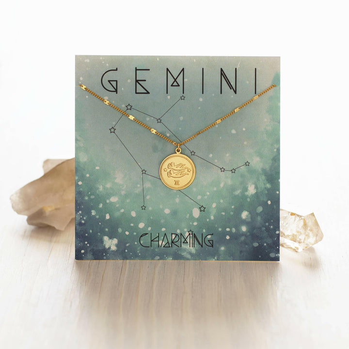 Zodiac Medallion Pendant Necklace — Astrological Sign Collection | Artisans.