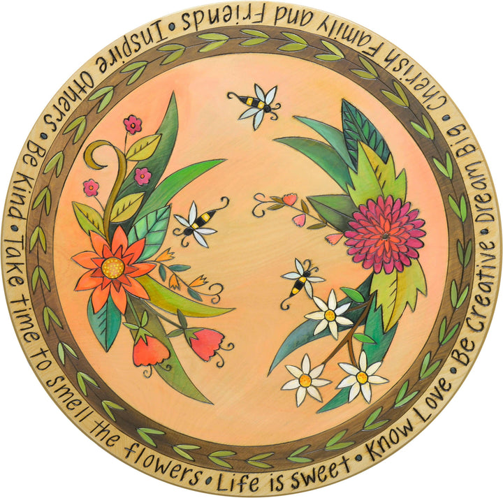 Lazy Susan 18" Collection — Assorted Themes Decorative Rotating Serving Tray for Home | Artisans.