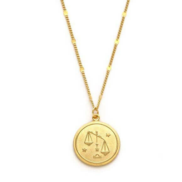 Zodiac Medallion Pendant Necklace — Astrological Sign Collection | Artisans.
