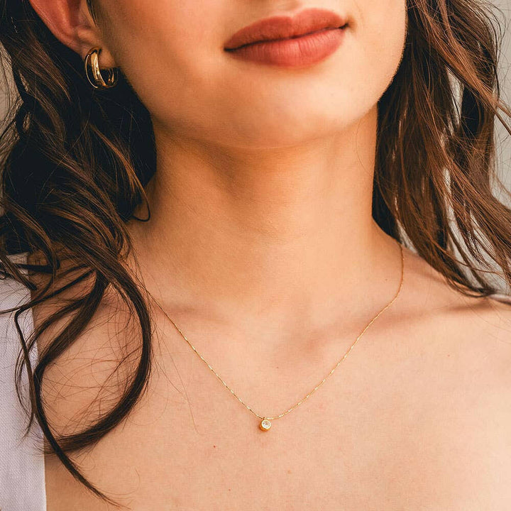 5mm Crystal Pendant Necklace | Artisans.