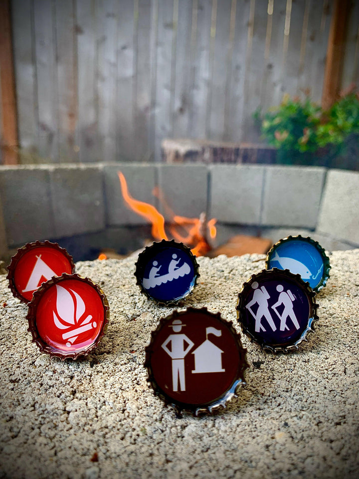 Bottlecap Magnet 6-packs in Themed Collections | Artisans.