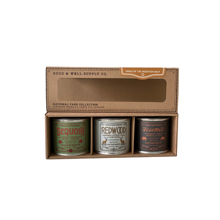 National Parks of the Mountain West Mini Candle Gift Set | Artisans.