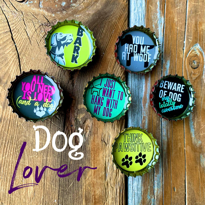 Bottlecap Magnet 6-packs in Themed Collections | Artisans.