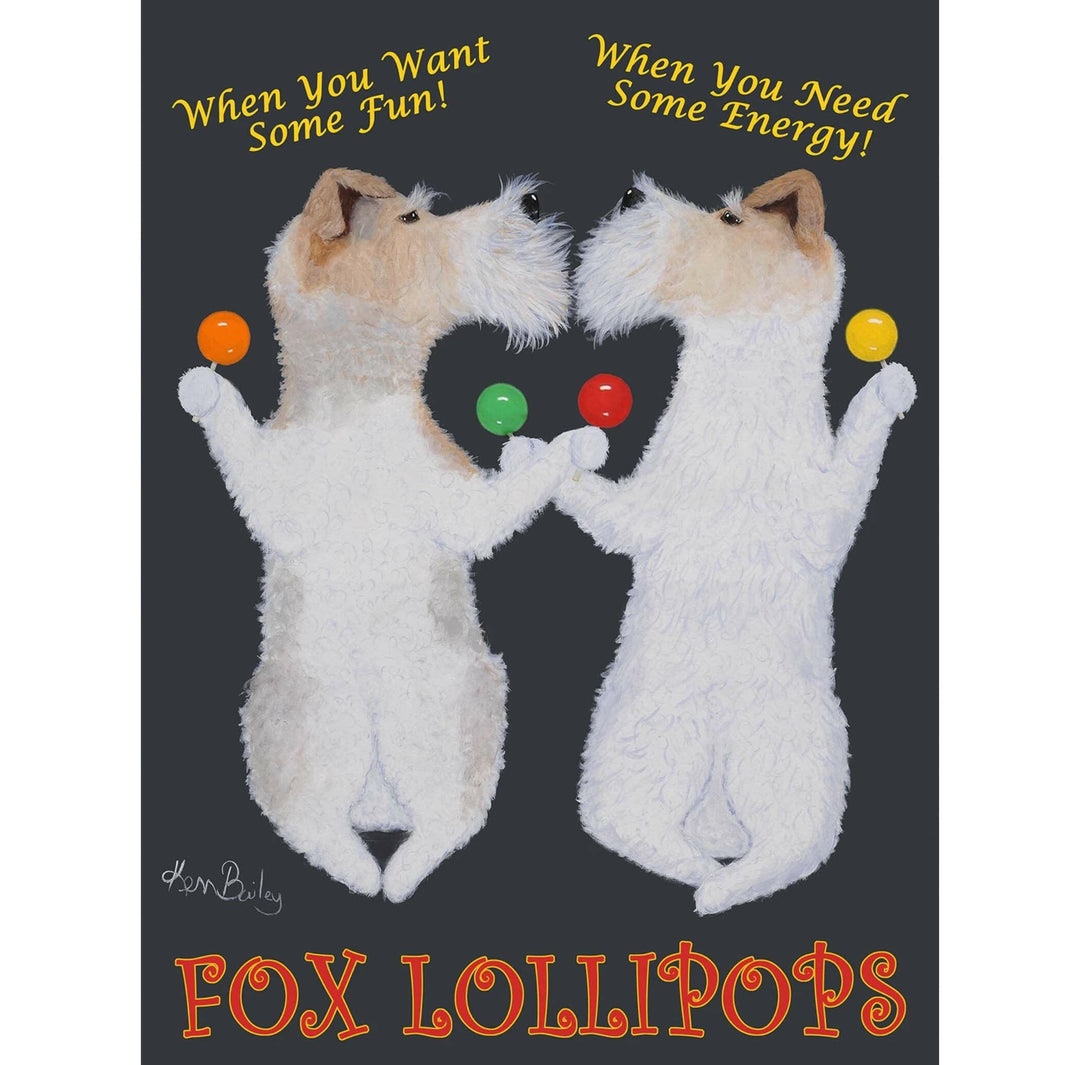 Fox Terrier Lollipops Limited Edition Print | Artisans.