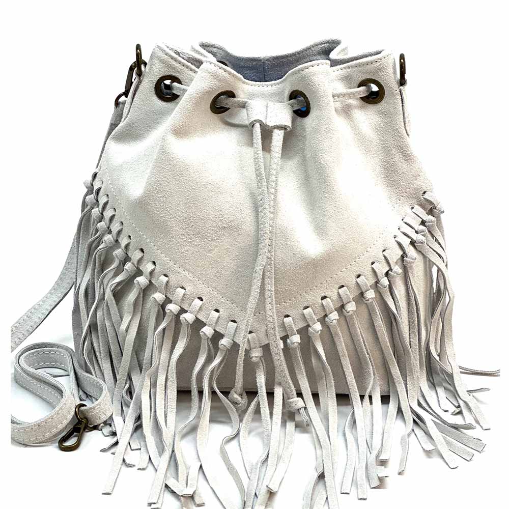 Rave Suede Bucket Bag - Assorted Colors | Artisans.