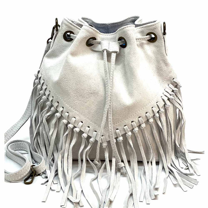 Rave Suede Bucket Bag - Assorted Colors | Artisans.