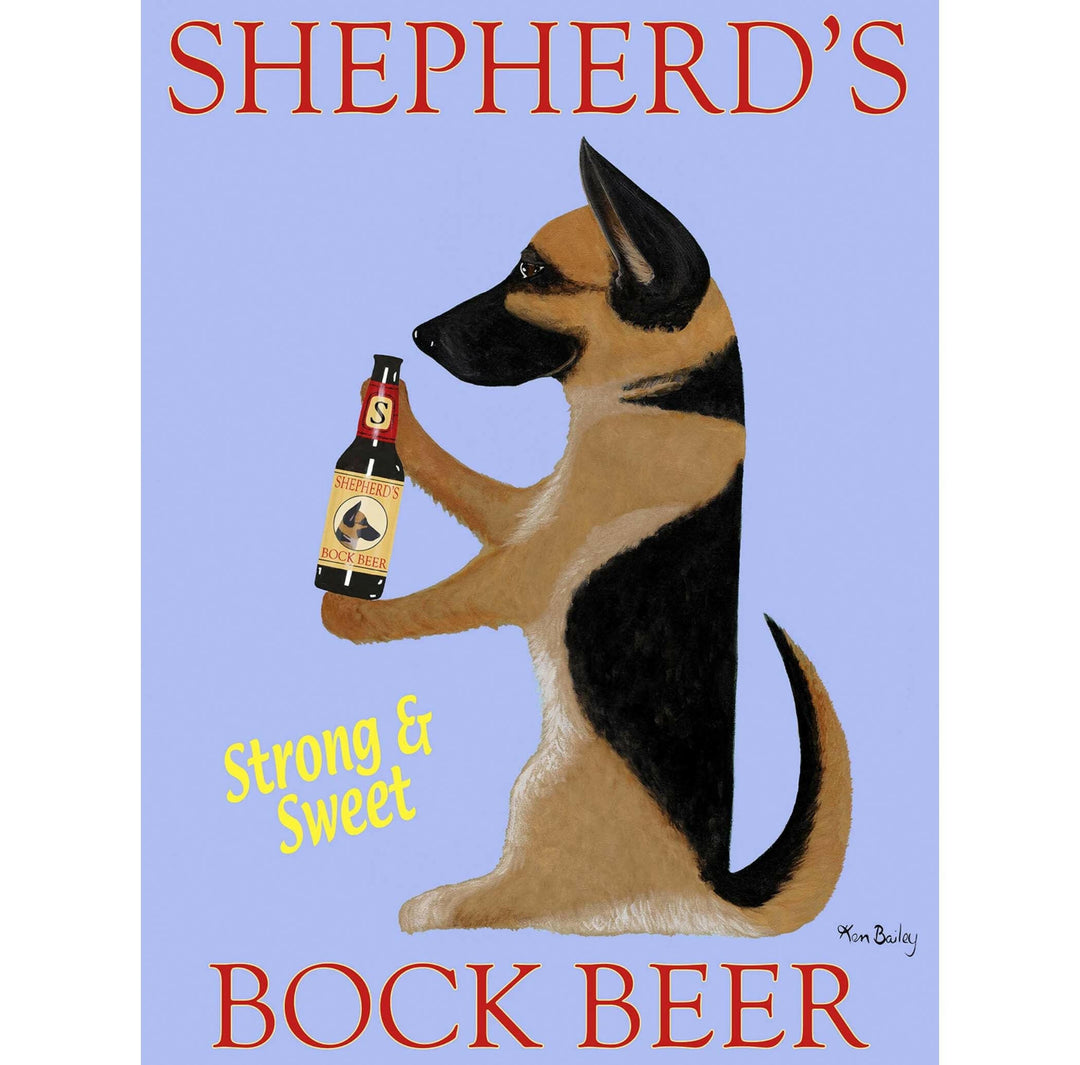 German Shepherd Bock Beer Limited Edition Print | Artisans.
