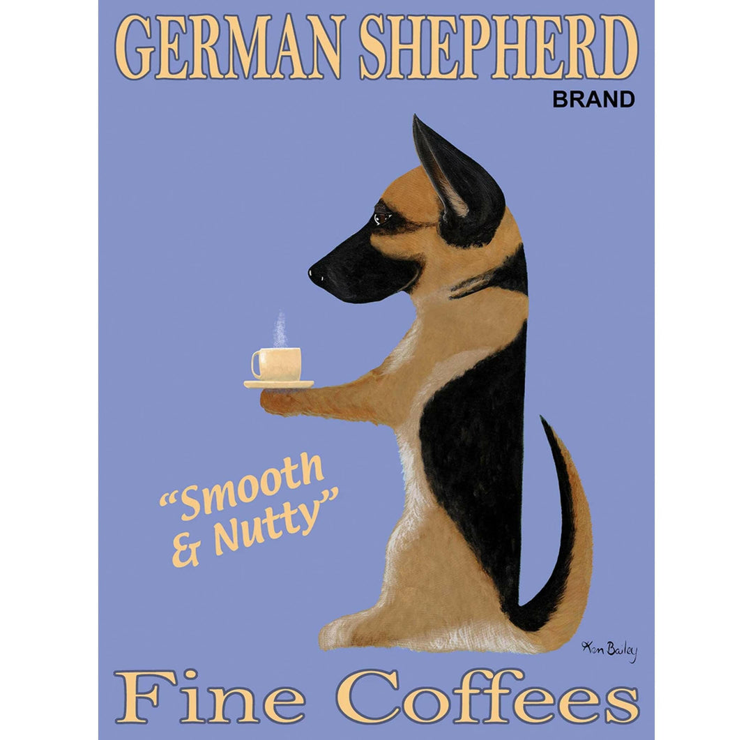 German Shepherd Fine Coffees Limited Edition Print | Artisans.
