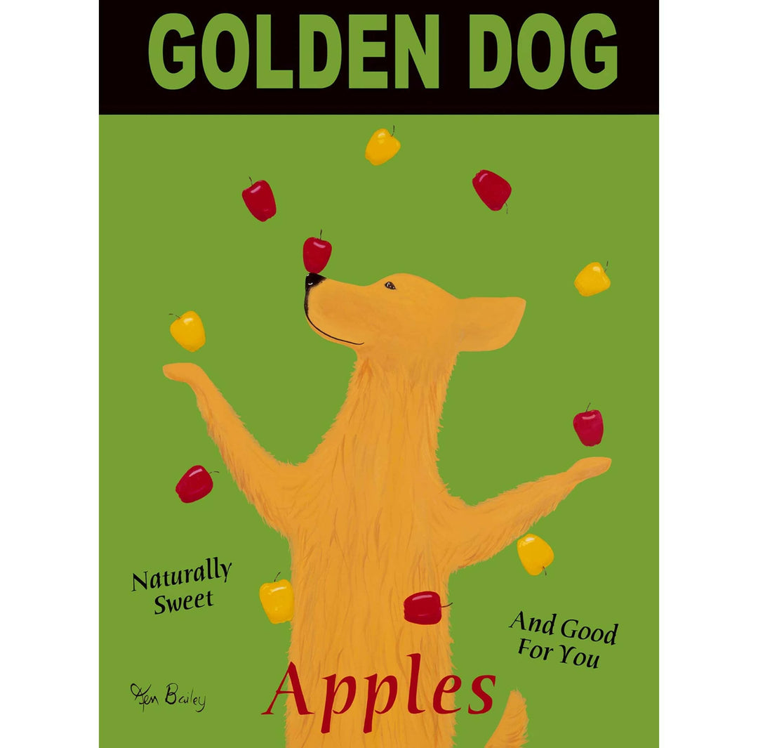 Golden Dog Apples Limited Edition Print | Artisans.