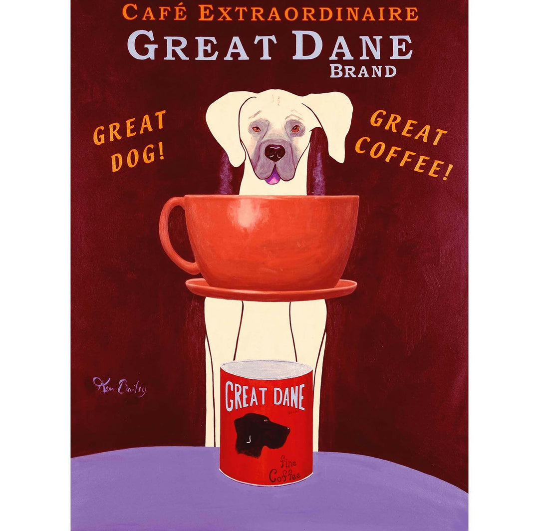 Great Dane Café Extraordinaire Limited Edition Print | Artisans.
