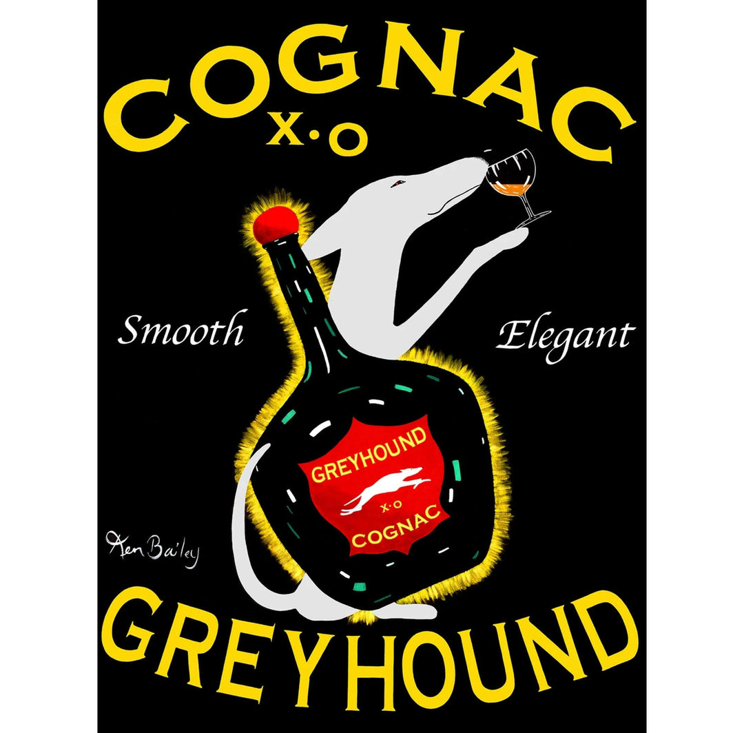 Greyhound Cognac Limited Edition Print | Artisans.