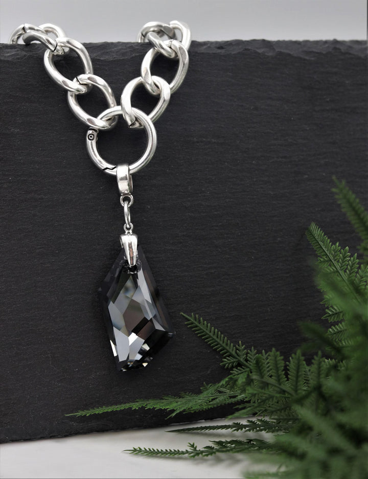 Statement Swarovski Chunky Chain Pendant