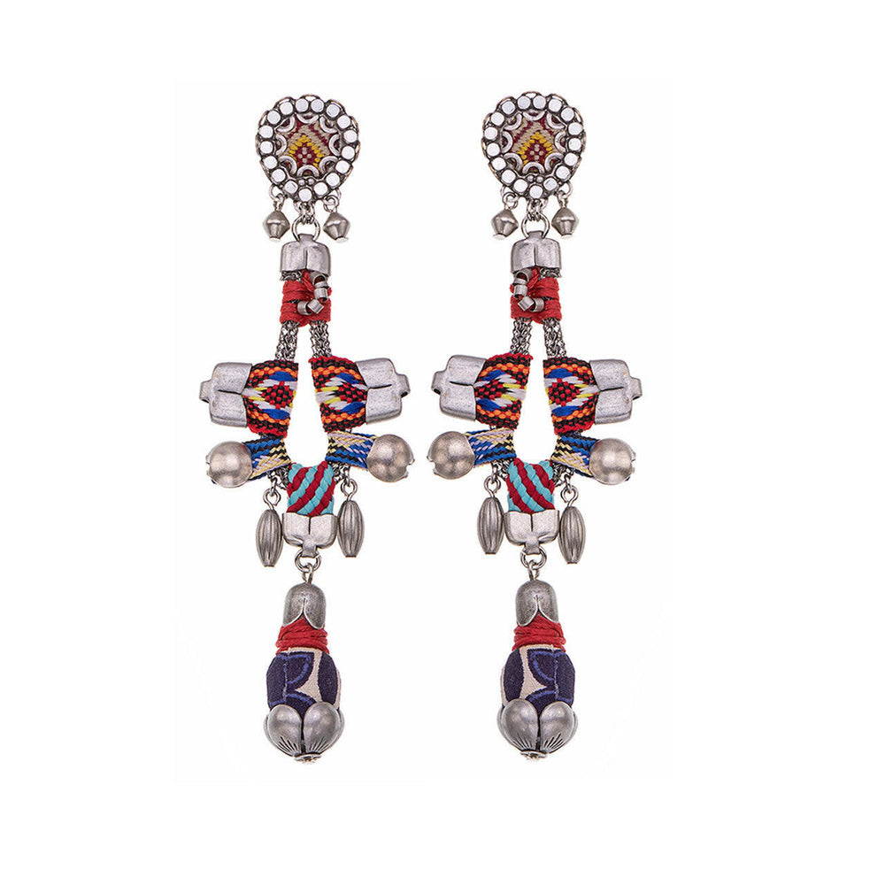 Ayala Bar Indian Guirlande Earrings | Artisans.
