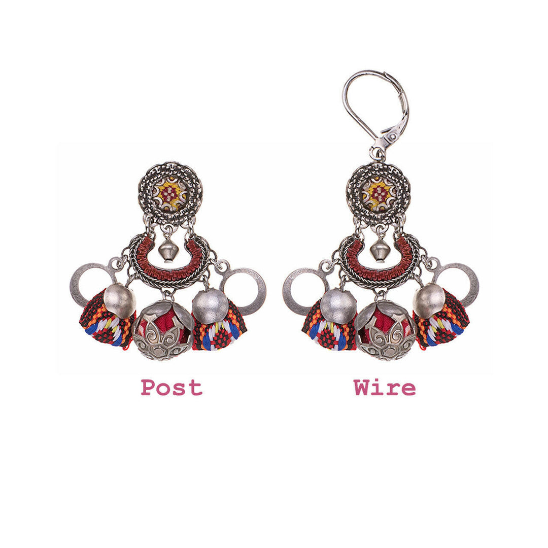 Ayala Bar Indian Guirlande Earrings | Artisans.