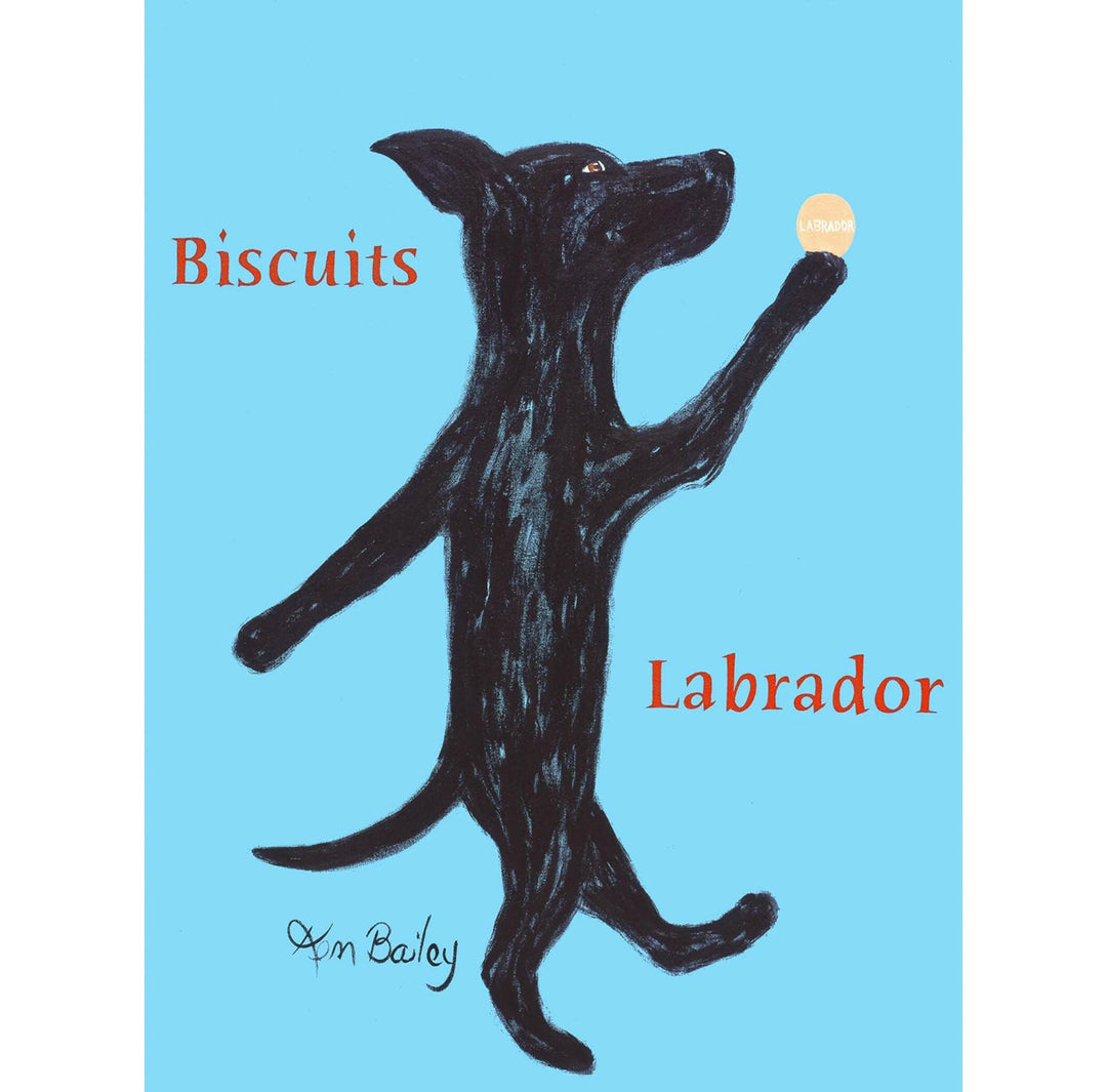 Labrador Biscuits Blue Whimsical Limited Edition Print | Artisans.