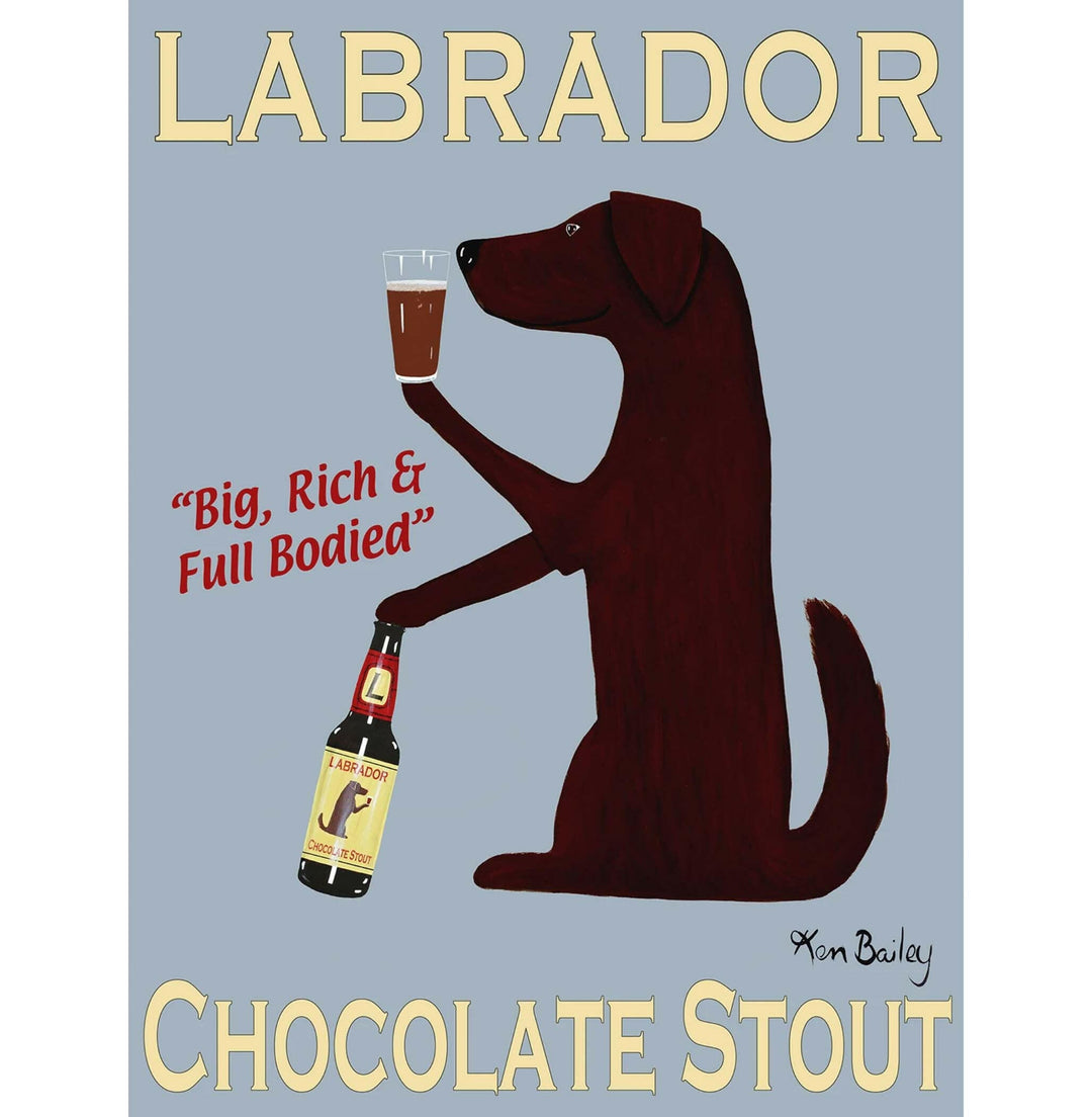 Labrador Chocolate Stout Limited Edition Print | Artisans.