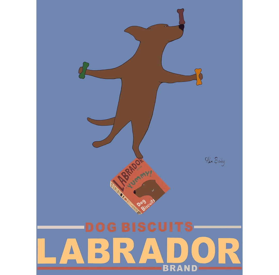 Labrador Brand Dog Biscuits Blue Limited Edition Print | Artisans.
