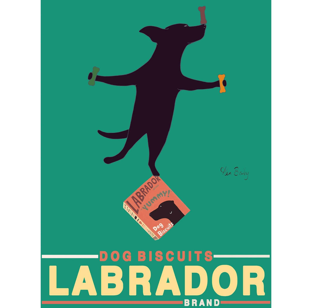 Labrador Brand Dog Biscuits Green Limited Edition Print | Artisans.