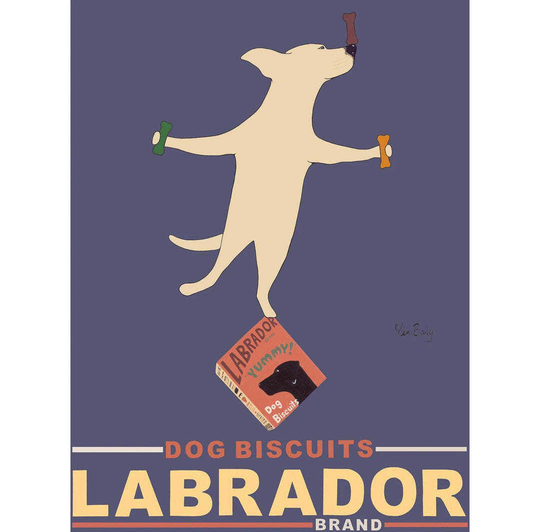 Labrador Brand Dog Biscuits Purple Limited Edition Print | Artisans.